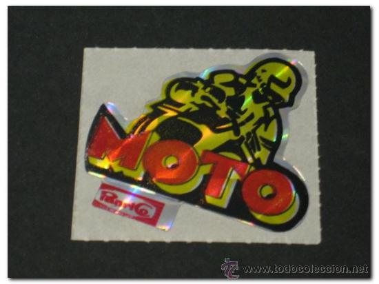 Sammeln alte gestanzte Sammelbilder: Pegatina Brillante PANRICO - Motos