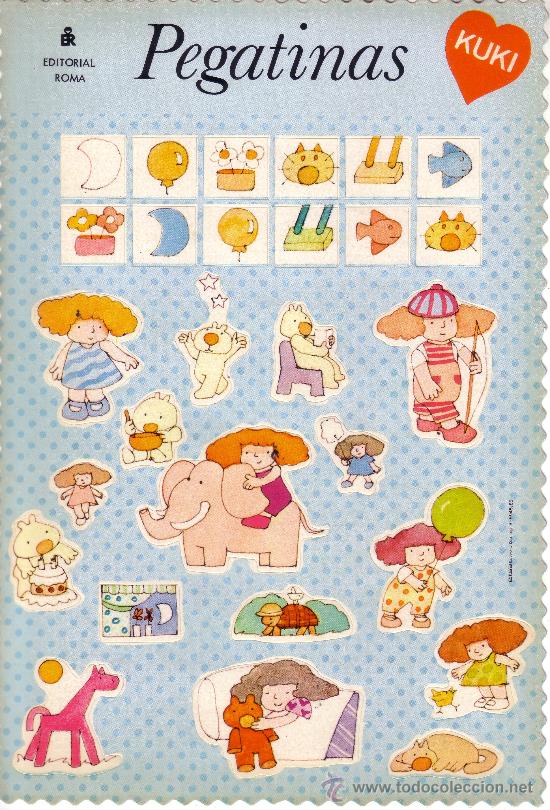 Collectable Antique Stamped Cards: EDITORIAL ROMA - A&Ntilde;O 1985 - PEGATINAS TROQUELADAS KUKI