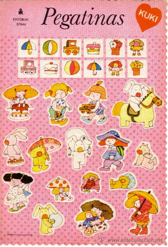 Collectable Antique Stamped Cards: EDITORIAL ROMA - A&Ntilde;O 1985 - PEGATINAS TROQUELADAS KUKI