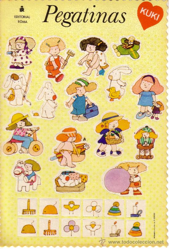 Collectable Antique Stamped Cards: EDITORIAL ROMA - A&Ntilde;O 1985 - PEGATINAS TROQUELADAS KUKI