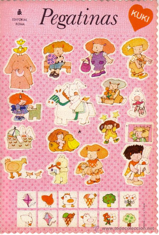 Collectable Antique Stamped Cards: EDITORIAL ROMA - A&Ntilde;O 1985 - PEGATINAS TROQUELADAS KUKI