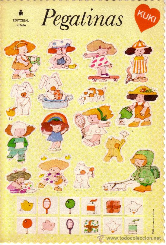 Collectable Antique Stamped Cards: EDITORIAL ROMA - A&Ntilde;O 1985 - PEGATINAS TROQUELADAS KUKI