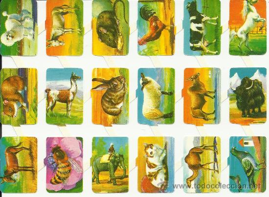 Collectable Antique Stamped Cards: LAMINA DE CROMOS TROQUELADOS