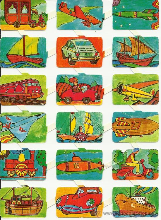 Collectable Antique Stamped Cards: LAMINA DE CROMOS TROQUELADOS