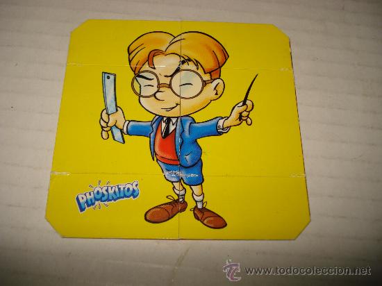 Coleccionismo cromos troquelados antiguos: Cromo Troquelado Transformable Mutante en 4 Posiciones de PHOSKITOS - Foto 1