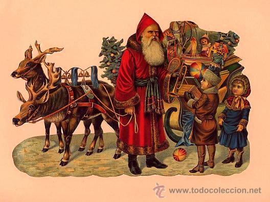 Sammeln alte gestanzte Sammelbilder: CROMOS TROQUELADOS - GRAN CROMO DE ORIGEN ESCANDINAVO DE 16 X 23,5 Cms.