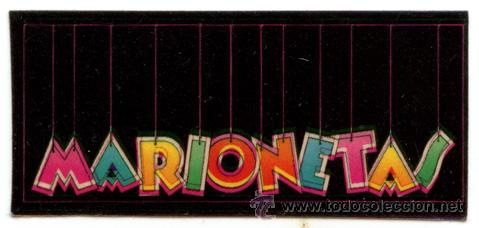 Colecionismo Cromos recortados antigos: CROMO ADHESIVO TROQUELADO - MARIONETAS - PANRICO