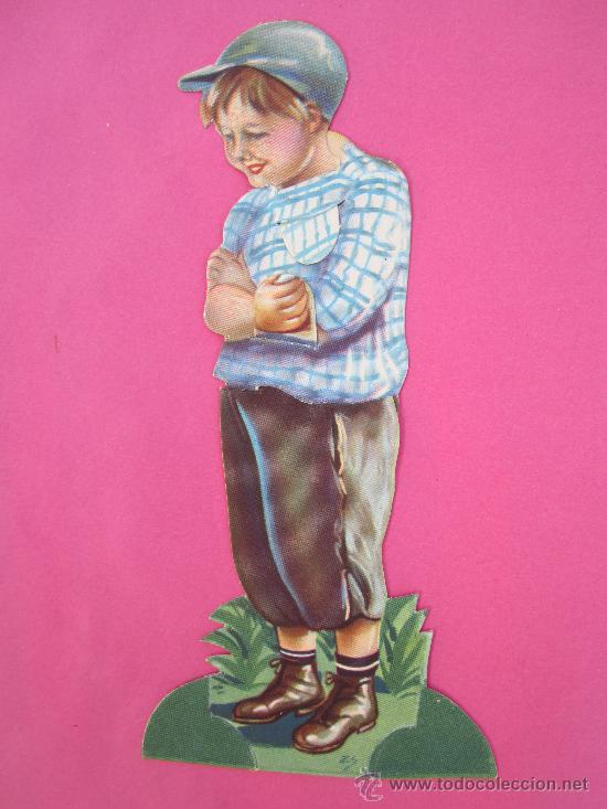 Sammeln alte gestanzte Sammelbilder: cromo n.9 , coleccion de 10 figuras , chocolates amatller , troquelado con movimiento