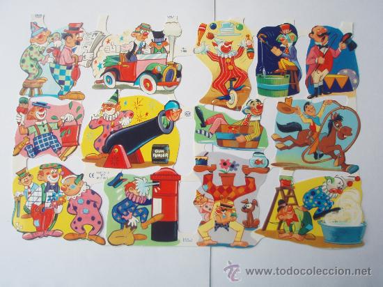 Colecionismo Cromos recortados antigos: Bonita lamina de cromos troquelados