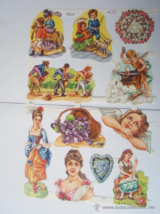 Collectionnisme Cartes &agrave; collectionner massicot&eacute;es anciennes: Bonita lamina de cromos troquelados