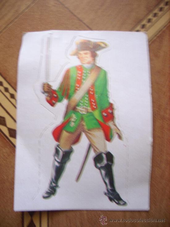 Collectionnisme Cartes &agrave; collectionner massicot&eacute;es anciennes: CROMO TROQUELADO SOLDADOS DE TODOS LOS TIEMPOS NUMERO 123 AUSTRIA DRAGONES ARCHIDUQUE JOSE 1763