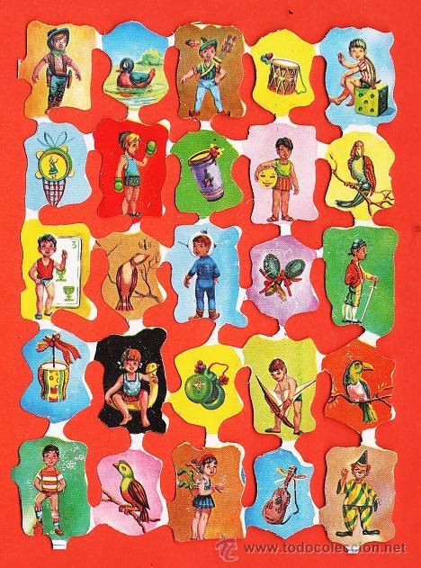 Sammeln alte gestanzte Sammelbilder: lamina cromo troquelado - de picar - la infancia y la musica - ed. fher - sin estrenar - a&ntilde;os 70