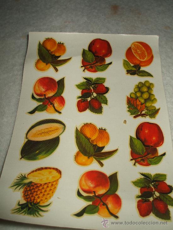 Collectionnisme Cartes &agrave; collectionner massicot&eacute;es anciennes: Hoja de calcomanias a&ntilde;os 60