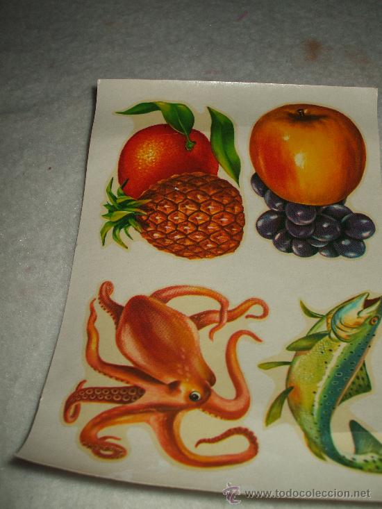 Collectionnisme Cartes &agrave; collectionner massicot&eacute;es anciennes: Hoja de calcomanias a&ntilde;os 60