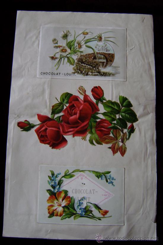 Collectable Antique Stamped Cards: HOJA CON 8 CROMOS SIGLO XIX.-CF011