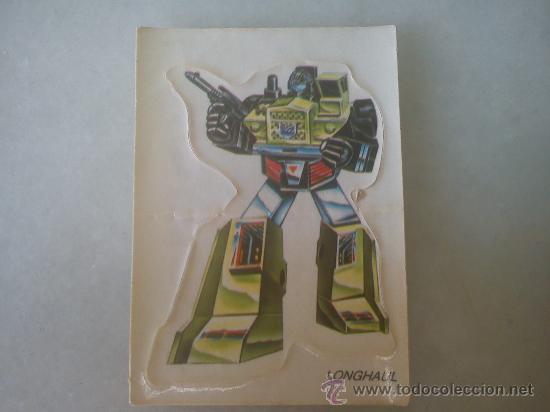 Coleccionismo cromos troquelados antiguos: PEGATINA TRANSFORMES {LONGHAUL} - Foto 1
