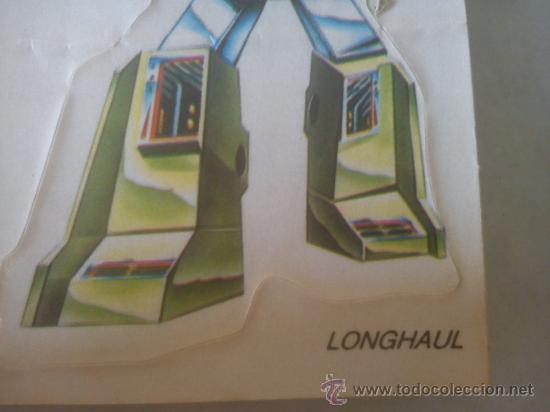 Coleccionismo cromos troquelados antiguos: PEGATINA TRANSFORMES {LONGHAUL} - Foto 3