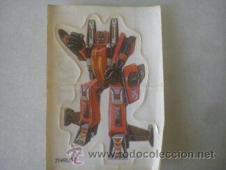 Coleccionismo cromos troquelados antiguos: PEGATINA TRANSFORMES {THRUST} A&Ntilde;OS 80 - Foto 1