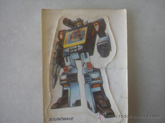 Colecionismo Cromos recortados antigos: PEGATINA TRASFORMES {SOUNDWAVE} A&Ntilde;OS 80