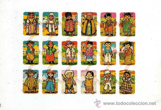 Coleccionismo cromos troquelados antiguos: LAMINA CROMOS TIPO BOGA - Foto 1