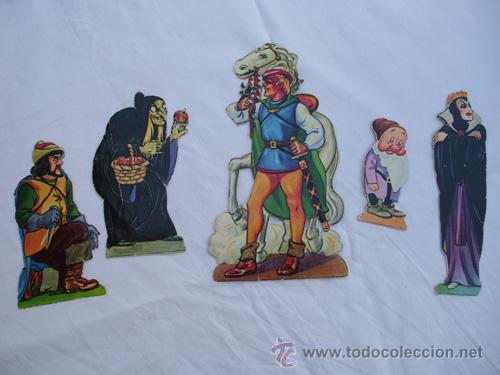 Coleccionismo Cromos troquelados antiguos: Personajes de BLANCANIEVES