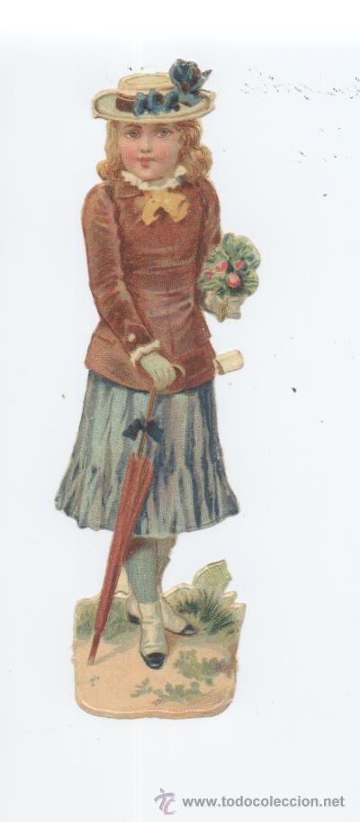 Collezionismo Figurine ritagliate antiche: CROMO TROQUELADO. COMPA&Ntilde;&Iacute;A COLONIAL MADRID. CHOCOLATES CAFES. EXPOSICI&Oacute;N UNIVERSAL PARIS 1883.12 CM.