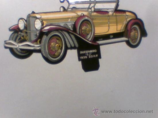 Colecionismo Cromos recortados antigos: Coche recortable publicidad Casen tipo cromo gigante DUESSENBERG S.J coleccion n&ordm;14