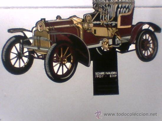 Sammeln alte gestanzte Sammelbilder: COCHE RECORTABLE PUBLICIDAD CASEN TIPO cromo Sizaire Naudin 1907  COLECCION N&ordm;18