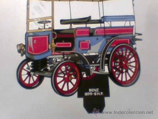Sammeln alte gestanzte Sammelbilder: COCHE RECORTABLE PUBLICIDAD CASEN TIPO cromo Benz 1899 COLECCION N&ordm;7