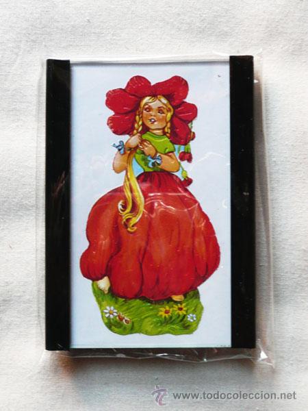 Collectable Antique Stamped Cards: ZPR. PRECIOSO CUADRITO CON CROMO TROQUELADO ORIGINAL REGALO IDEAL !
