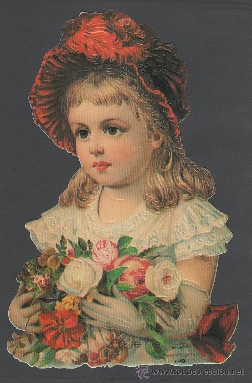Collectable Antique Stamped Cards: 0999C L&Aacute;MINA DE CROMOS TROQUELADOS EF 7063- 24x15 CM