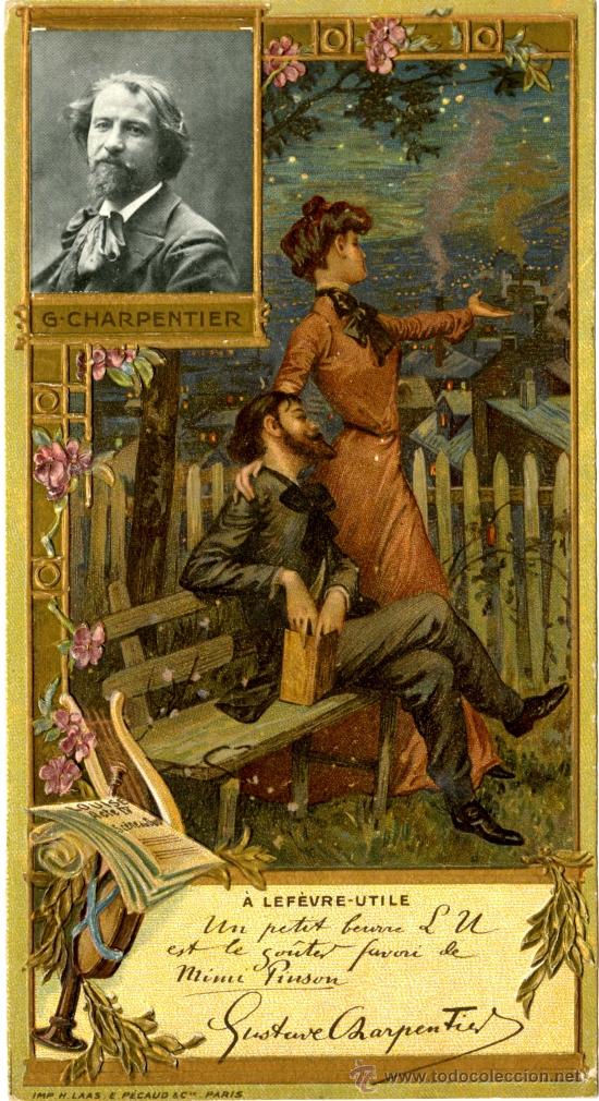 Coleccionismo Cromos troquelados antiguos: G. Charpantier. Cromo de Lefevre Utile, litogr&aacute;fico, troquelado y fotogr&aacute;fico