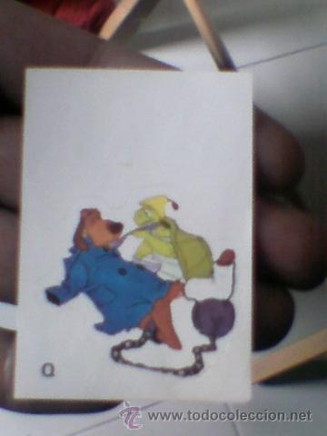 Coleccionismo Cromos troquelados antiguos: Cromo Robin Hood Clesa  pegatina letra Q nunca pegada troquelado