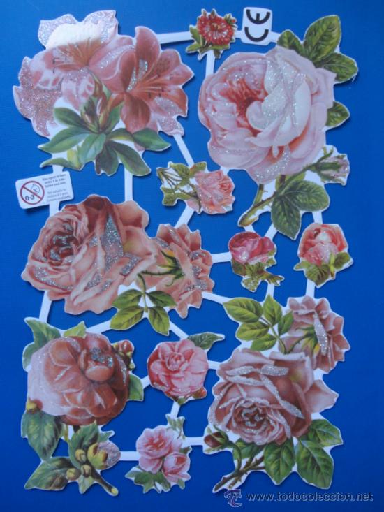 Sammeln alte gestanzte Sammelbilder: L&Aacute;MINA DE CROMOS TROQUELADOS EDITADA  EN DINAMARCA.CON BRILLANTINA.