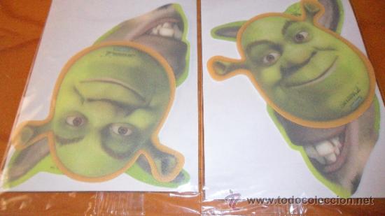 Coleccionismo cromos troquelados antiguos: 2 CROMOS PROMO  DE SHREK - Foto 1