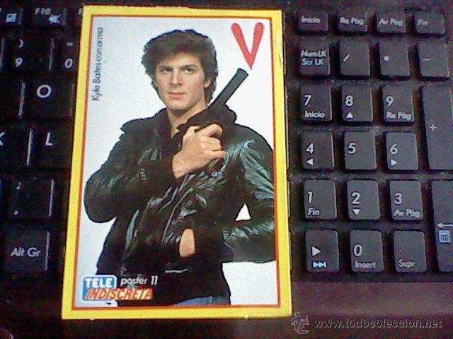 Colecionismo Cromos recortados antigos: tira pegatina serie Lagartos V revista tele indiscreta kyle Bates 11.8 x .7.8 cms teleindiscreta