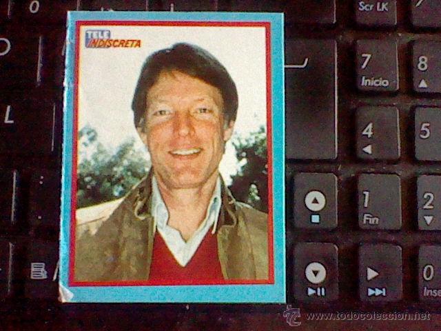 Colecionismo Cromos recortados antigos: pegatina RICHARD CHAMBERLAIN  revista tele indiscreta 6 X 7,8 cms teleindiscreta