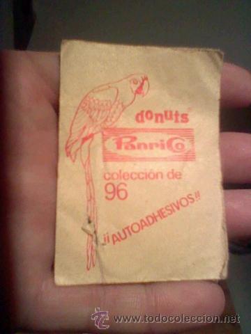 Coleccionismo cromos troquelados antiguos: SObre sin abrir a&ntilde;os 70 Donuts Panrico coleccion cromos  Los Pajaros  atentamente