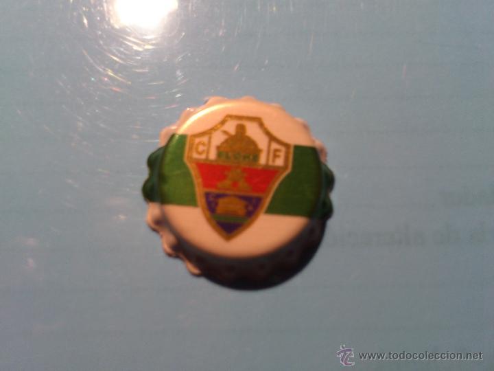 Colecionismo Cromos recortados antigos: Cromo Troquelado Grefuchapa - Grefuchapas Liga BBVA 2013-2014 - ELCHE - MANTEC&Oacute;N