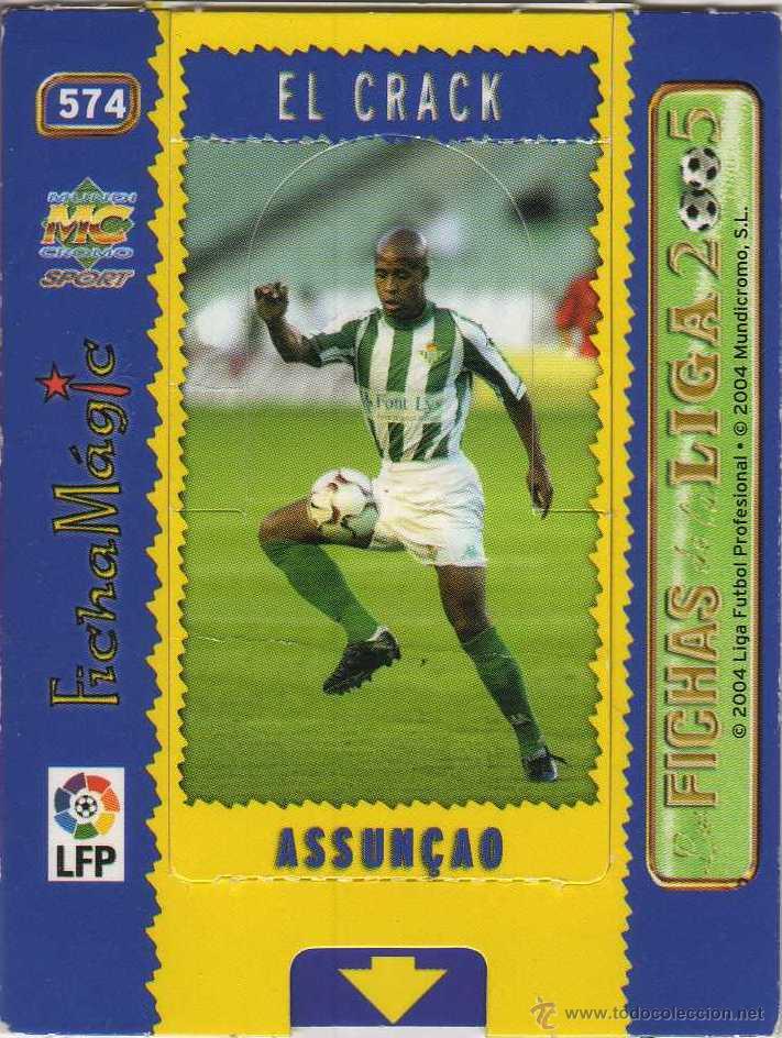 Colecionismo Cromos recortados antigos: MUNDI CROMO LAS FICHAS DE LA LIGA 2005 FICHA MAGIC 574 ASSUN&Ccedil;AO EL CRACK CROMO TROQUELADO NO STICKER