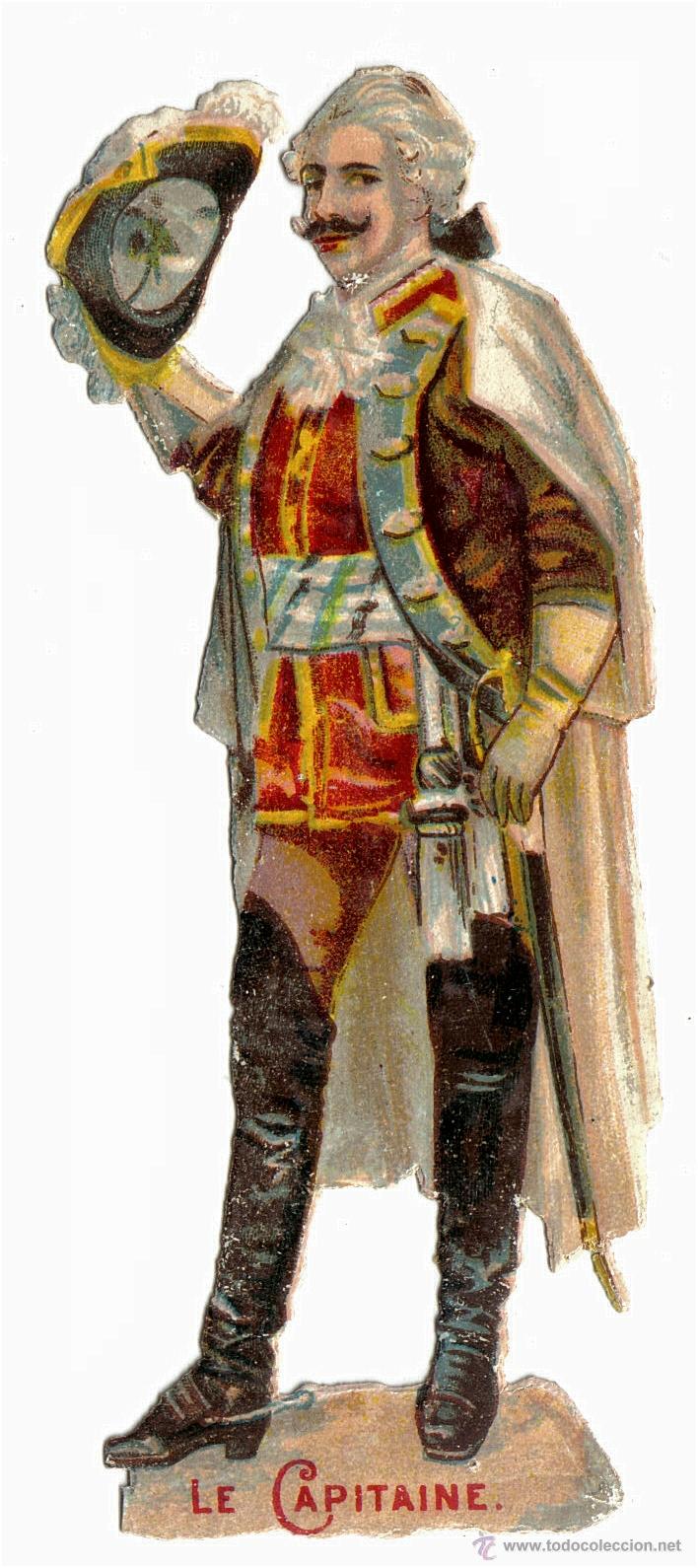 Colecionismo Cromos recortados antigos: ANTIGUO CROMO TROQUELADO FRANCES - LE CAPITAINE, EL CAPITAN.