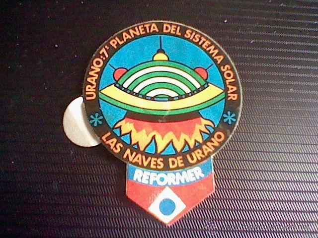 Colecionismo Cromos recortados antigos: pegatina creo premium pastelitos chicles o similar Urano Las naves REformer sin usar