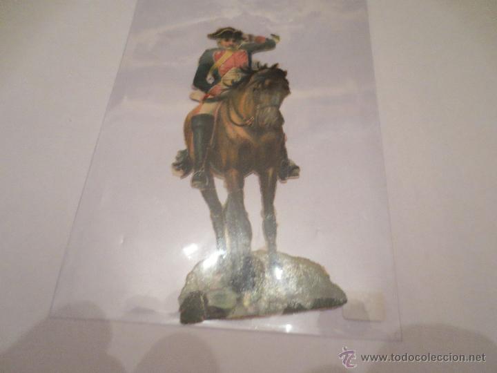 Colecionismo Cromos recortados antigos: cromo troquelado. chocolate amatller cafes y te. barcelona. soldado de caballeria