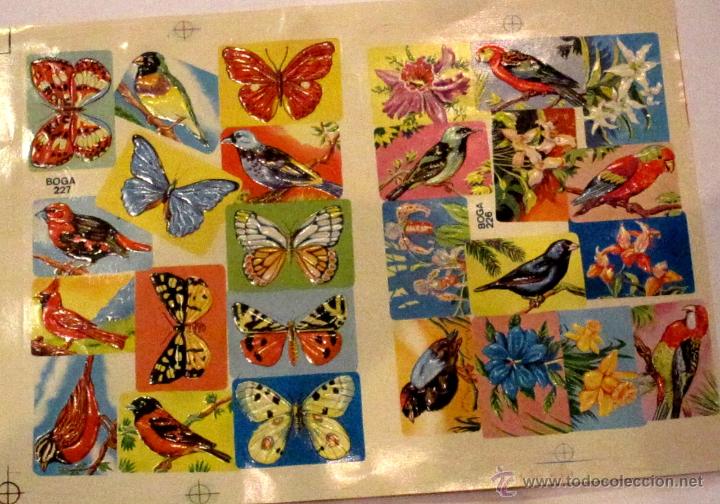 Colecionismo Cromos recortados antigos: PRUEBA IMPRENTA ORIGINAL L&Aacute;MINAS CROMOS BOGA N&ordm; 226 Y 227 A&Ntilde;OS 60 CON RELIEVE