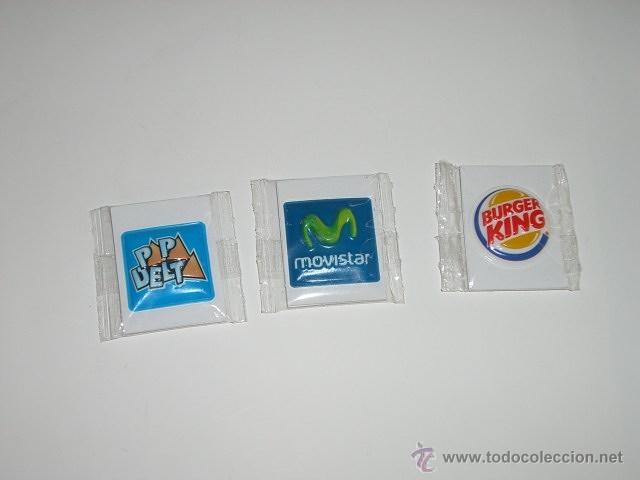 Sammeln alte gestanzte Sammelbilder: Lote 3 cromos Troquelados Grefusa Grefumarka (Papa Delta, Movistar y Burger King)