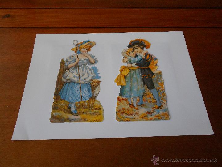 Sammeln alte gestanzte Sammelbilder: CROMOS MARIQUITAS RECORTABLES TROQUELADAS CON RELIEVE MARCA MAMELOK PRESS ENGLAND, SCRAPBOOK JOURNAL