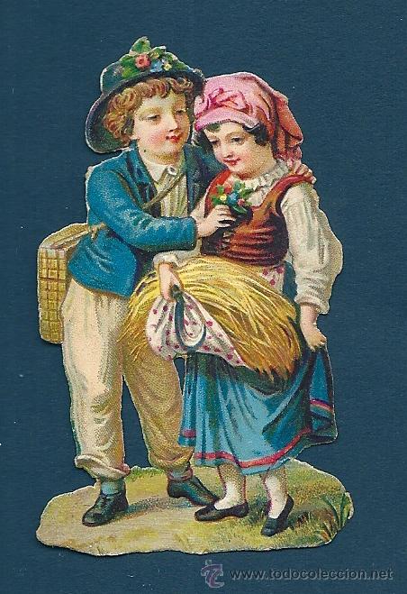 Sammeln alte gestanzte Sammelbilder: 2035R - ANTIGUO CROMO TROQUELADO AMATLLER - MIDE 7,3X4,5 CM APROX