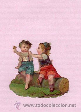 Coleccionismo cromos troquelados antiguos: CROMO TROQUELADO. SIGLO XIX. - Foto 1