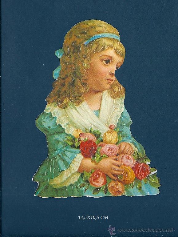 Collezionismo Figurine ritagliate antiche: 2042R - CROMO TROQUELADO BONITO RELIEVE Y BRILLO 14,5X10,5 CM