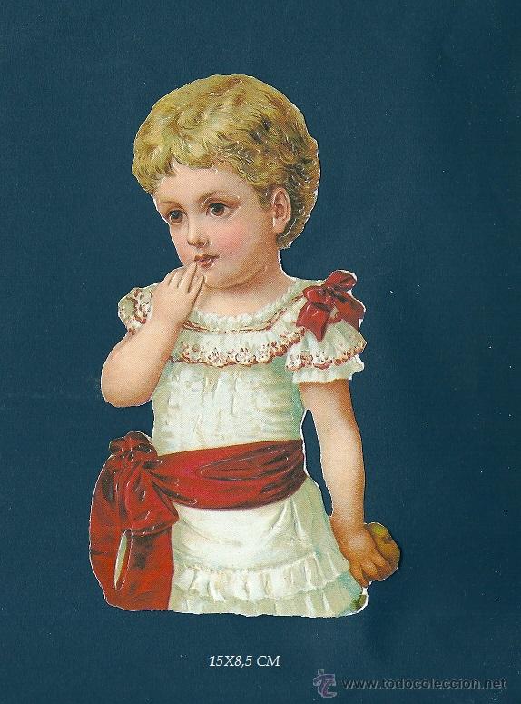 Colecionismo Cromos recortados antigos: 2042R - CROMO TROQUELADO BONITO RELIEVE Y BRILLO 15X8,5 CM